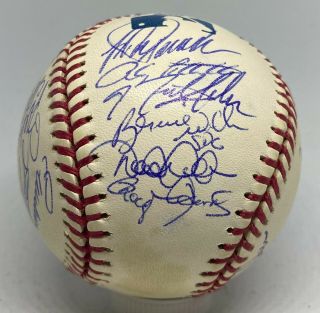 2002 Yankees Team 28x Signed Baseball W/ Derek Jeter Mariano Rivera Psa/dna Loa