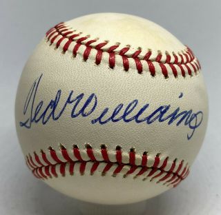 Ted Williams Single Signed Baseball Autographed Psa/dna 9 Loa Red Sox Hof