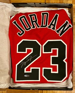 Michael Jordan Uda Signed Bulls Jersey - Rare Nike Pro Cut Stitched With Tags