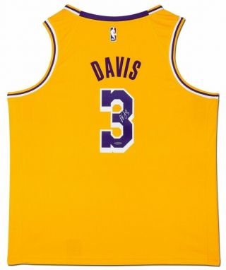 Anthony Davis Autographed Los Angeles Lakers Nike Icon Edition Jersey Uda
