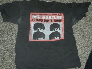 Vintage Beatles Promo T Shirt A Hard Days Night Xl