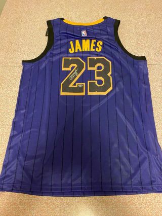 Los Angeles Lakers Lebron James Autographed Jersey Signed Heat Cavaliers