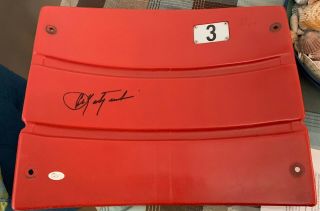 Carl Yastrzemski Autographed Redsox Signed Fenway Park Seat Back Jsa Mlb