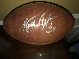 Chicago Bears Walter Payton Signed Autograph Nfl Football With Dual