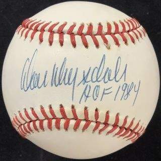 Don Drysdale Signed Baseball Rawlings Dodgers Autograph Hof 1984 Inscrip Jsa