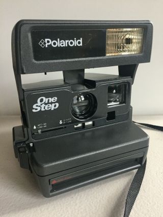 Vintage Polaroid 600 One Step Instant Film Camera With Strap
