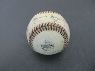 Honus Wagner Single Signed 1920 ' s 1930 ' s Black & Red Stitched Spalding Baseball 2