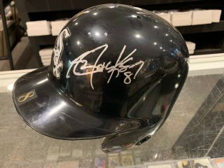 1993 Bo Jackson Chicago White Sox Game Signed Batting Helmet Very Rare Jsa