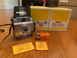Vintage Brownie Fiesta Camera Outfit By Kodak With Expired Film