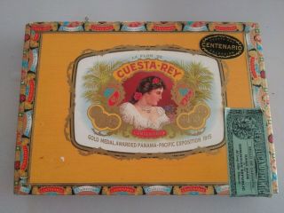 La Flor De Cuesta - Rey Vintage Wood Cigar Box