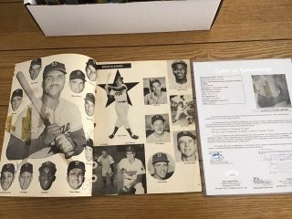 1953 Brooklyn Dodgers Team Signed Pictorial Cut Auto Roy Campanella,  13 Jsa Loa