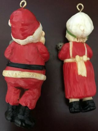 Vintage HALLMARK Keepsake Christmas Ornament Santa And Mrs.  Claus w/CATS 3
