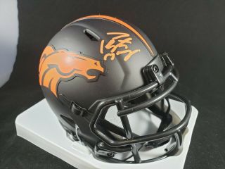 Peyton Manning Signed Auto Denver Broncos Eclipse Mini Helmet Fanatics