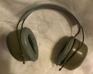 Vintage Military Msa Noisefoe Mark Ii Ear Protectors Ears Plugs