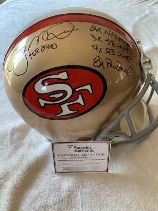 Joe Montana Full Size Signed Authentic Helmet With Inscriptions 11/16