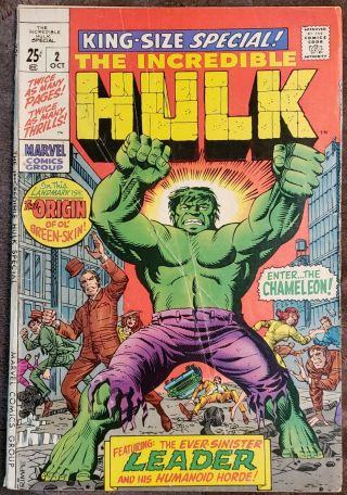 Incredible Hulk 2 Oct 1969 Vintage 60 
