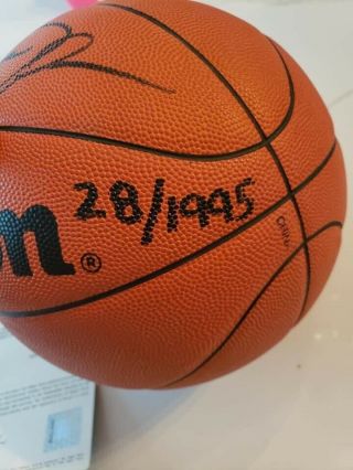michael jordan signed basketball uda upper deck 3