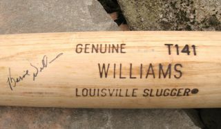 Bernie Williams Signed Game Baseball Bat Autographed Jsa Full Cert 1990 