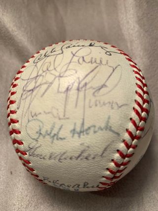 1972 York Yankees Team Signed Baseball Thurman Munson Jsa Ron Blomberg