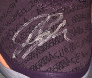 Devin Booker Autographed Nike Kobe AD PE Signed Size 14 Basketball Shoes JSA 3