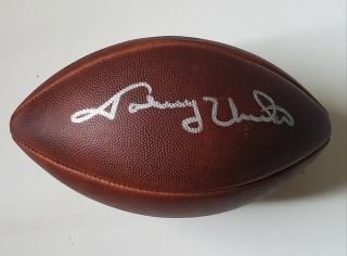 Colts Johnny Unitas Autographed Signed Wilson The Duke Football Jsa Loa