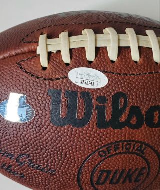 Colts JOHNNY UNITAS autographed signed Wilson The Duke football JSA LOA 3