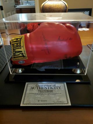 Muhammad Ali Joe Frazier Signed Everlast Boxing Glove Boxing Autograph