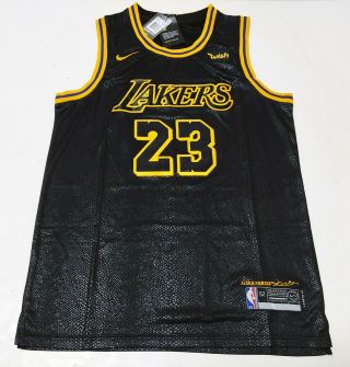 Los Angeles Lakers No.  23 Autographed Black Snakeskin Jersey,  Verified