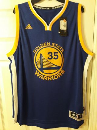 Kevin Durant Signed Authentic Swingman Golden State Worriors Jersey Beckett