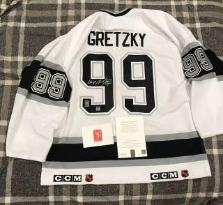 Wayne Gretzky Auto Signed 802 Goals Kings Ccm White Home Jersey Team Issued Wga