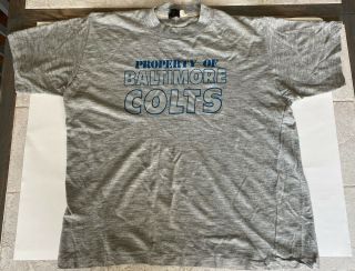 Vintage Nfl Baltimore Colts T - Shirt 1970s Youth X - Large