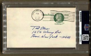 Mickey Mantle Signed AUTOGRAPHED Government Postcard GPC NY Yankees HOF PSA/DNA 2
