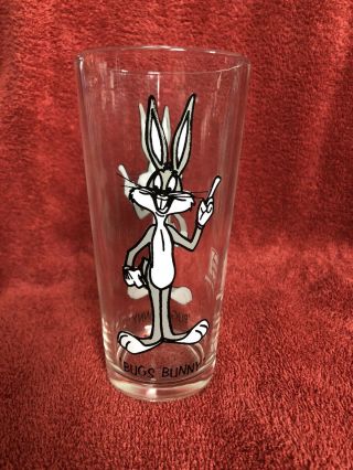 Bugs Bunny Looney Tunes Vintage Pepsi Collector Series Glass Warner Bros.  1973
