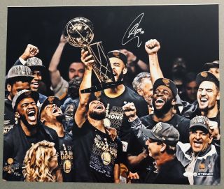 Stephen Curry Signed Warriors Nba Finals Autograph 20x24 Photo 23/30 Steiner Jsa