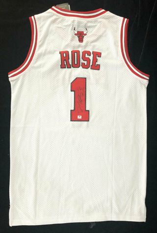 Derrick Rose Signed Autographed Chicago Bulls Adidas Jersey Auto,  Gai Auth,