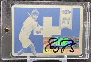 Roger Federer 2013 Leaf Ace Authentic National Pride Auto Autograph Plate 1/1