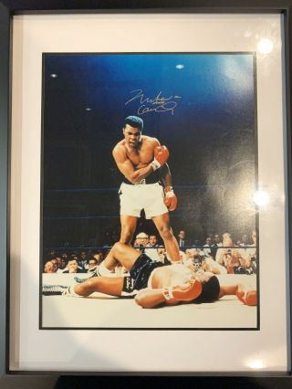 Muhammad Ali And Cassius Clay Signed Autograph 11x14 Framed