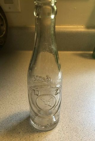 Vintage Dr.  Pepper Bottle Embossed 10 - 2 - 4 Good For Life Ottumwa Ia.  Shape