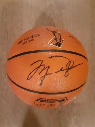 Michael Jordan Autographed Signed Spalding Nba The Finals Game Ball Basketball