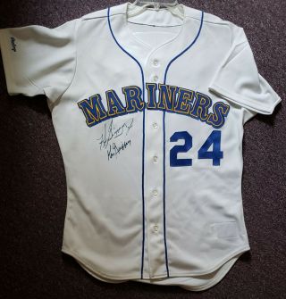 1989 Seattle Mariners Ken Griffey Jr Signed Non Game Rookie Jersey Rawlings