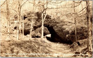 Rppc Natural Bridge Maquoketa Caves State Park Ia Vintage Postcard B37