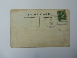 Vintage Alabama pennant postcard 2