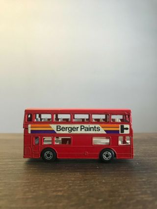 Vintage Matchbox Superfast No.  17 The Londoner Bus Berger Paints England Lesney