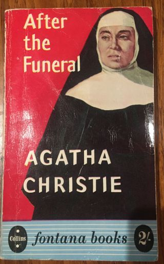 Agatha Christie - After The Funeral - Collins Fontana Vintage Paperback 1957