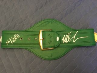 Wbc Boxing Belt Signed By Mike Tyson Nd Evander Holyfield