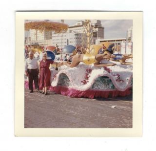 Vintage 1960 Photo Miami Florida Parade Greyhound Dog Float 1960 