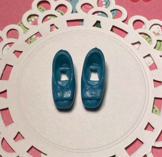 Vintage Topper Dawn And Friends Doll Turquoise Aqua Pumps Heels Shoes