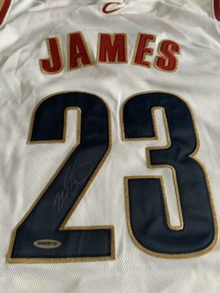 Lebron James Upper Deck Uda Autographed 2003 Rookie Home Jersey Signed Auto