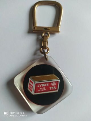 Porte - Clés Bourbon Boîte De Thé Lyons Tea Pure Ceylon Keychain Vintage