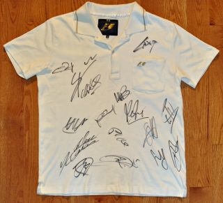 Formula 1 Polo Signed By 15 F1 Drivers Charles Leclerc Max Verstappen Vettel